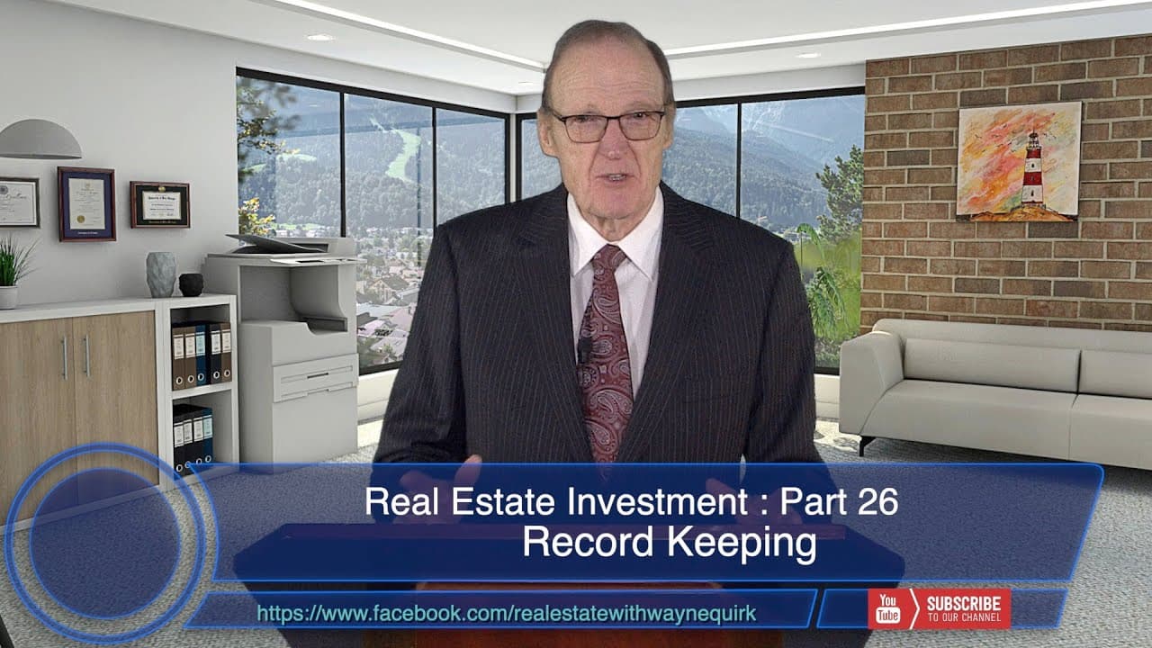 Real Estate Investment Ep26 - Record Keeping - The Money Machine