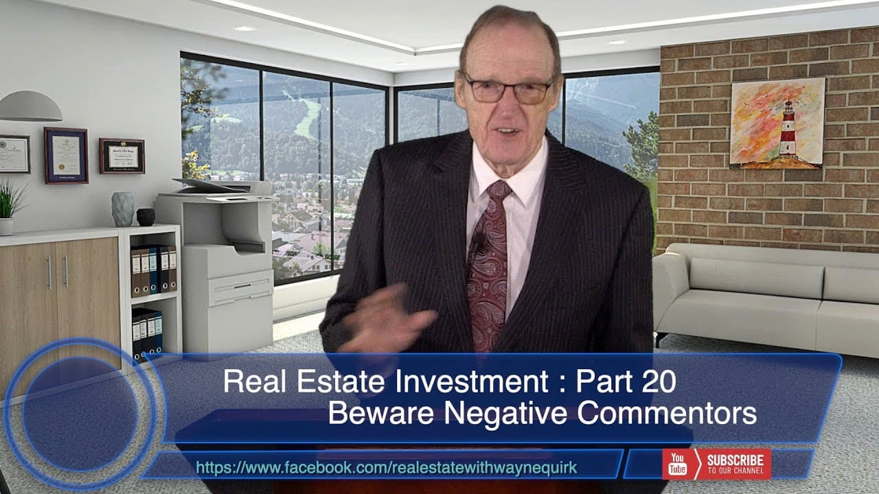 Real Estate Investment Ep20 : Beware Negative Commentors - The Money Machine
